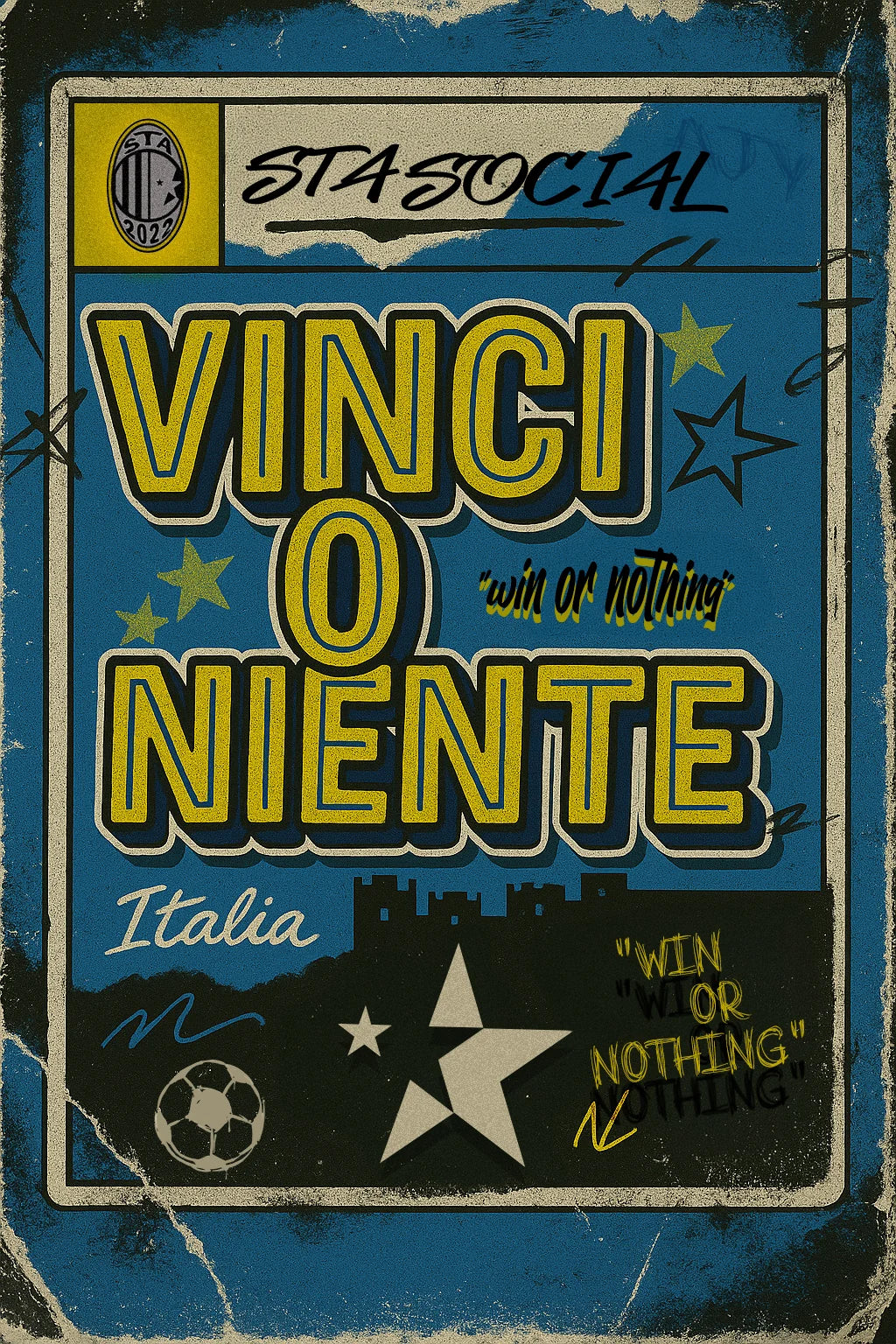 STA Vinci O Niente collectible sticker