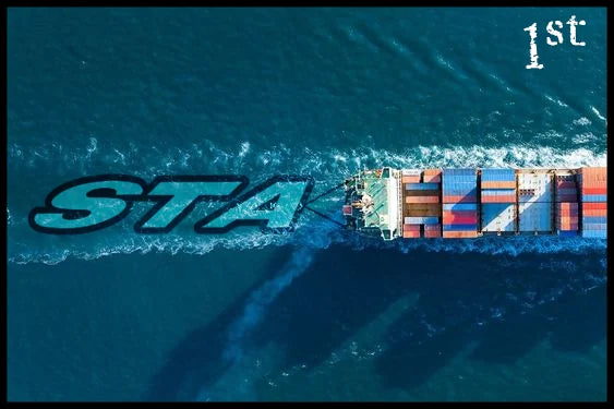 STA industrial cargo stamp branding graphic
